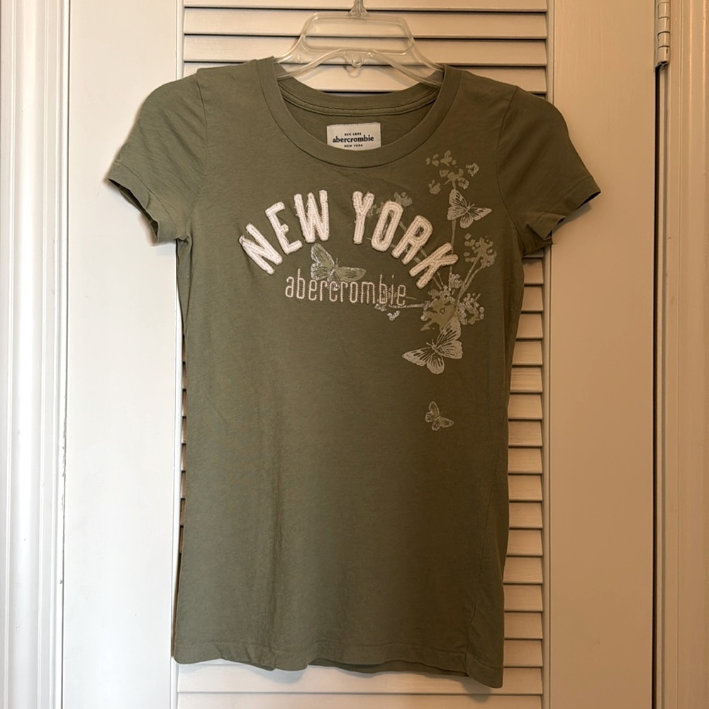 abercrombie kids Tee Shirt - Green (girls large)